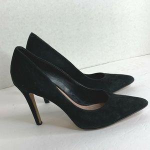 Vince Camuto Womens Sz 8.5 M Black Suede Shoes pum